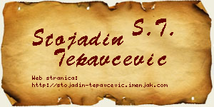 Stojadin Tepavčević vizit kartica